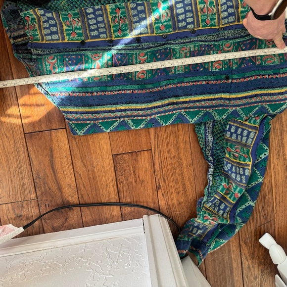 Vintage 70s Button Down Patterned Shirt - Picture 10 of 11